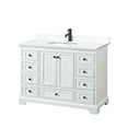 thumbnail image 6 of Wyndham Collection WCS202048SGBWCUNSMXX Deborah 48" Free Standing Single Basin Vanity Set, 6 of 6
