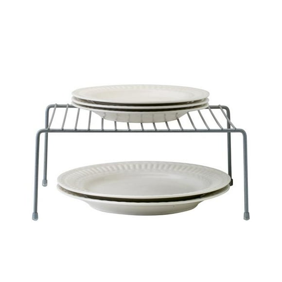 Kitchen Details 24123-GREY Kitchen Shelf Organizer, Grey - Medium