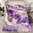 thumbnail image 2 of Castle Fairy Abstract Marble 3Pcs Twin Sheet Sets for Boys Girls Children,Gradient Marbling Watercolor Twin Fitted Sheet,Gold Metallic Breathable Flat Sheet,Luxury Bedroom Decor, 2 of 7