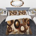 thumbnail image 2 of Designart "Universes Aged in Barrels V" Abstract Bedding Covert Set - Modern Brown Bed Set With 2 Shams, 2 of 6