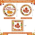 thumbnail image 3 of Owis Maple Leaves Disposable Dinnerware Set, Fall, 24 Count, 3 of 8