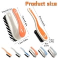 thumbnail image 5 of Soft Bristle Cleaning Brush - Short-Handled Laundry and Shoe Brush for Stains, Carpet Brush Cleaner, Household Scrubbing Brushes for Clothes, Sneaker, Bathroom and Countertops (Orange, 3PCS), 5 of 5