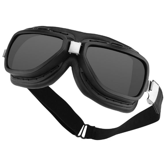 Pilot Aviator Goggles-Interchange Smoked/Clear Lens