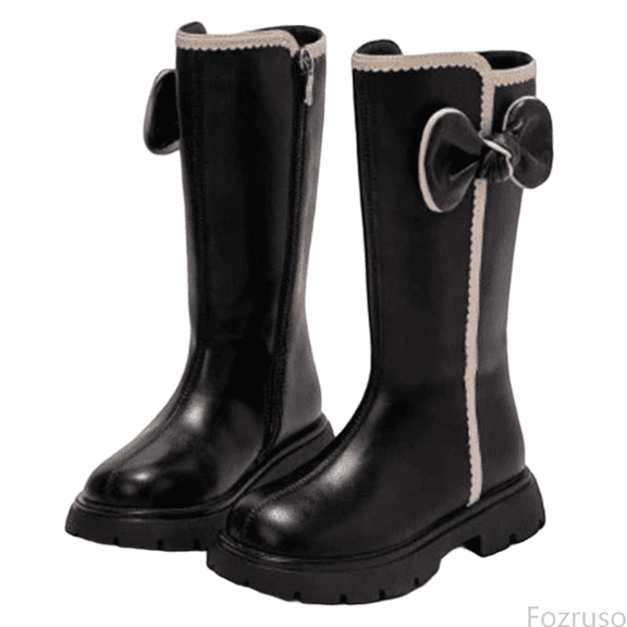 Fozruso Stylish Girls Knee High Boots For Fashionable With Comfortable Fit And Durable Sole Design,Winter Boots Sizes 9.5 Little Kid(3.5-4 Years)