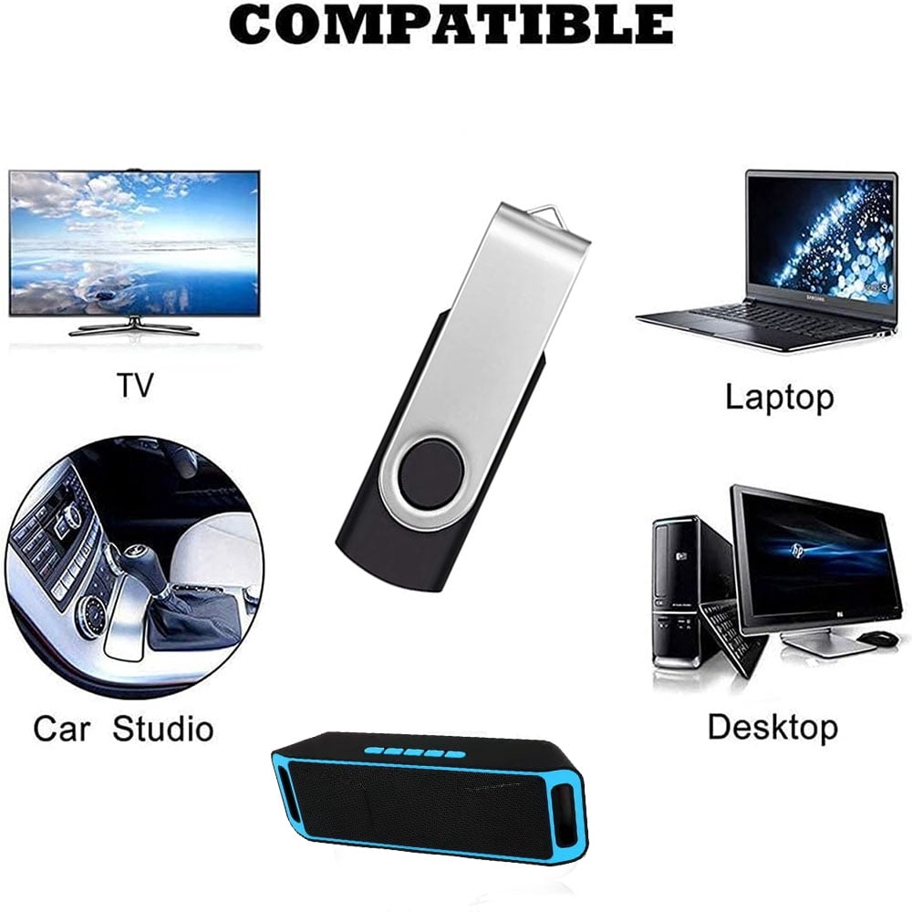 64GB 20pcs USB Flash Drives USB2.0 (Black 20Pack)