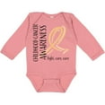 thumbnail image 3 of Inktastic Childhood Cancer Awareness- Fight, Care, Cure Boys or Girls Long Sleeve Baby Bodysuit, 3 of 5