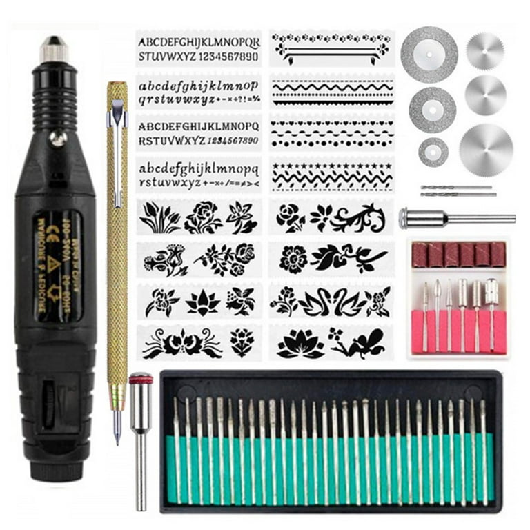 71pcs Electric Engraving Pen Set Set Engraving Tools Metal Engraving  Machine Kit 
