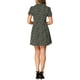 thumbnail image 3 of INSPIRE CHIC Vestido de Camisa de Manga Corta con Estampado Floral para Mujeres XL Negro, 3 of 7