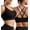Black, variant on SHARICCA Sport Bra for Women High Impact Workout Yoga Wireless Bra