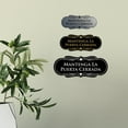 thumbnail image 2 of Designer Spanish Mantenga la puerta cerrada Sign (Black) - Small, 2 of 4