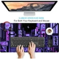 thumbnail image 3 of Tokyo Street Desk Pad Purple, Cute Retro Large Gaming Mouse Pad, Japanese Anime Laptop Keyboard Mouse Mat XXL, Aesthetic Neon Pixel Skyline/City Desk Mat, Desk Decor Pads for Women 31.5"x15.7", 3 of 6