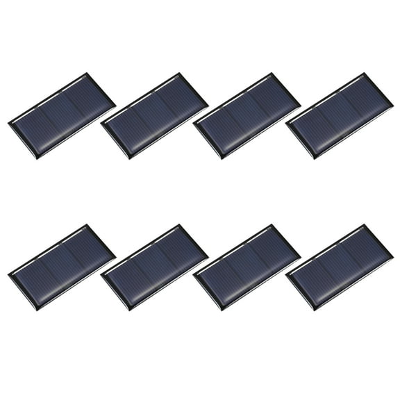 8PCS 1.5V 0.24W 0.16A Mini Solar Panels for Solar Power, Small Solar Photovoltaic Cells Charge, 2.36" x 1.18"