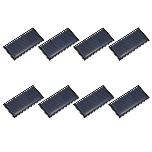 8PCS 1.5V 0.24W 0.16A Mini Paneles Solares para Energía Solar, Pequeñas Celdas Fotovoltaicas Cargadas, 2.36" x 1.18"