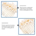 thumbnail image 2 of Luxurious Pearl Hair Comb Clips with Durable Zinc Alloy for Weddings Home Use Golden 2pcs, 2 of 8