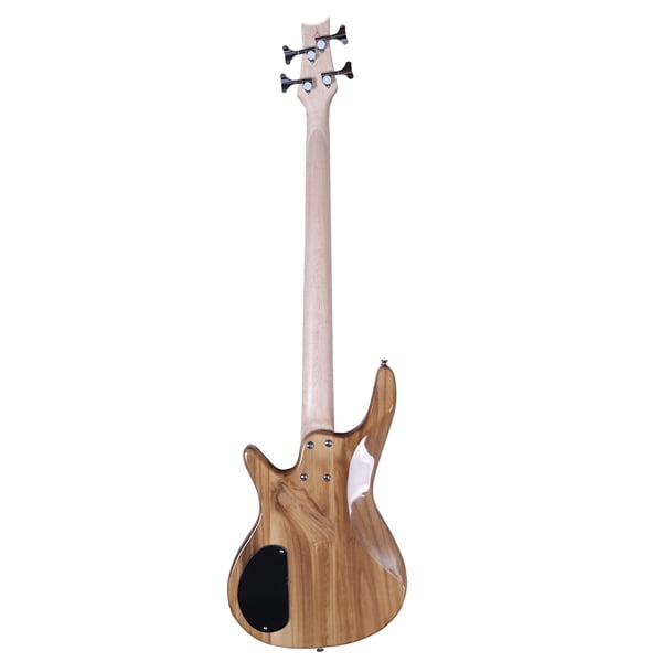 imerelez 4-String Bass Guitar Right Handed | 34" Scale Burlywood Finish | Basswood Body w/Rosewood Fingerboard | Power Cable & Wrench Tool Included