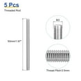 thumbnail image 2 of Uxcell 5Pack M3 x 50mm Fully Threaded Rod Right Hand Threads,0.5 Thread Pitch, 2 of 6