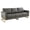 Gray, variant on Pemberly Row 83" Modern Upholstered Leather Sofa in Navy Blue