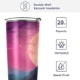 thumbnail image 4 of SKYSONIC Wolf Tumbler Stainless Steel Double Wall Vacuum Reusable Insulated Mug with Straw and Built-in Coaste for Cold and Hot Beverages, 12oz, 4 of 7