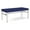 OpenHous Cobalt, variant on Avon Reception Waiting 2 Seat Bench 550 LB Capacity / Silver Steel / Blue
