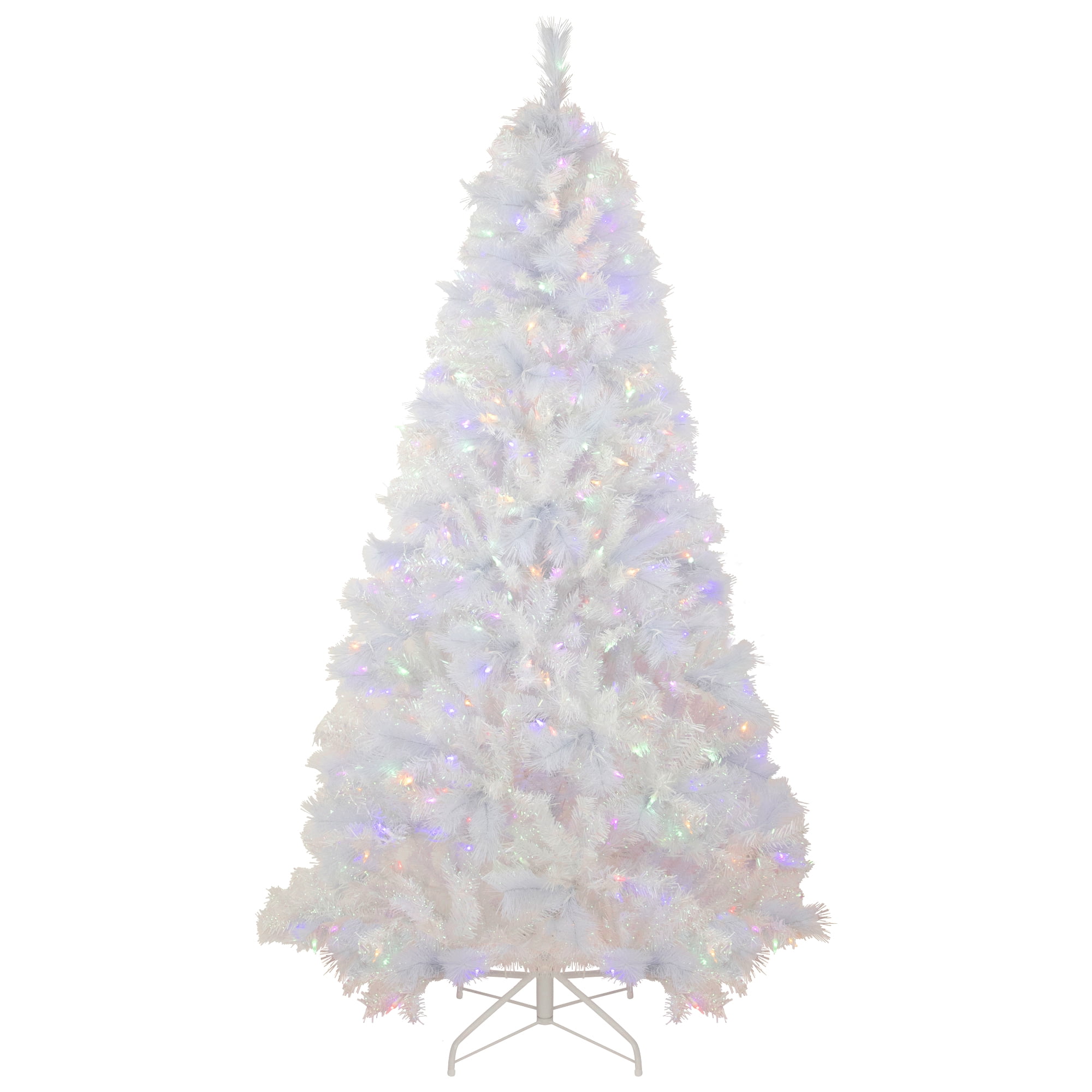 Northlight Clear Prelit Dual Function LED Incandescent White Hinged Spruce Artificial Christmas Tree, 6.5'