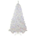 thumbnail image 4 of Northlight Clear Prelit Dual Function LED Incandescent White Hinged Spruce Artificial Christmas Tree, 6.5', 4 of 9