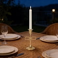 thumbnail image 4 of JZCHUNTOY Metal Tabletop Tapered Candle Holder, Decorative Conical Base for Home Decor, Dining Table Setting and Party Decoration, 1 Piece, 4 of 9
