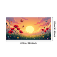 thumbnail image 3 of LUUFILx Peacock Lotus Backdrop Banner Floral Wall Hanging for Wedding Home Decor Party Supplies Photography Background Romantic Anniversary Stunning Art Display, 3 of 8