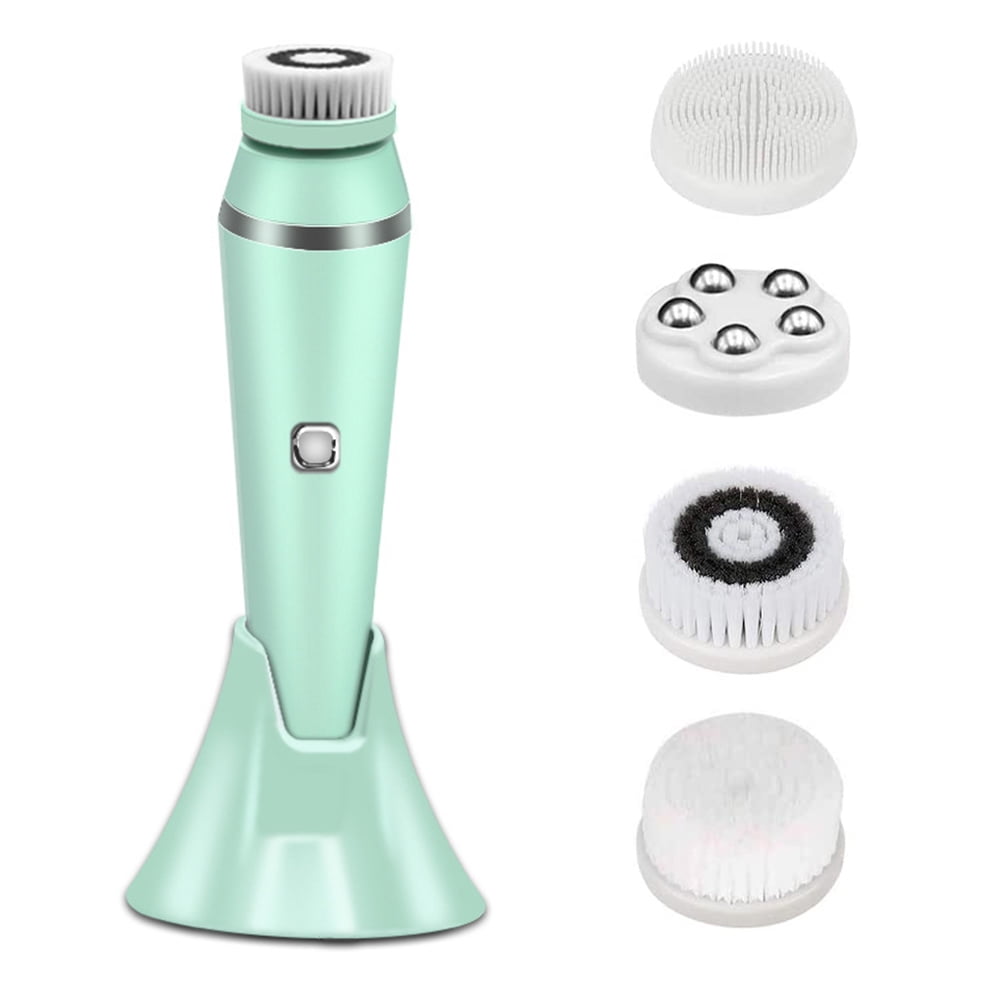 4in1 Electric Powered Facial Cleansing Brush Exfoliating Brush And Face Massager