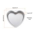 thumbnail image 2 of Molde para pastel en forma de corazón Uxcell con fondo suelto removible de 5" para cheesecake de aluminio antiadherente, 2 of 5
