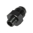 thumbnail image 5 of 2pcs AN6 Male to 1/8" NPT Male Union Car Flare Reducer Hose Fitting Adapter Universal Aluminum Alloy Black Anodized, 5 of 6