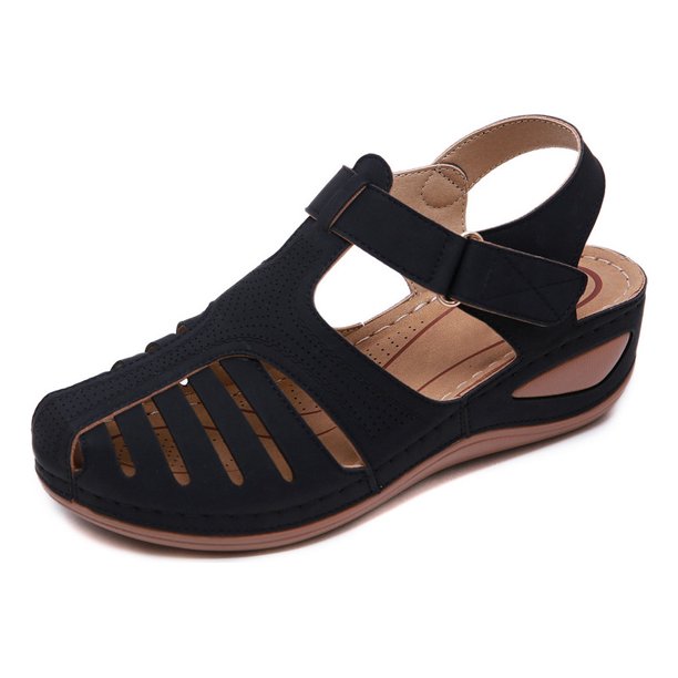 Sandalia Vintage Summer Lady, marrón, zafiro, rojo, negro, burdeos