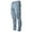81# Blue, variant on Jeans for Men Straight Leg Hole Buckle Zipper Middle Waist Denim Pants Stretch Casual Comfort Outdoor Denim Pants