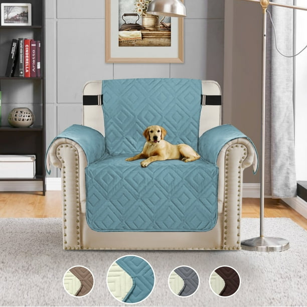 Turquoize 1Piece Upgraded Diamond Pattern Reversible Quilted Armchair