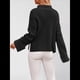 thumbnail image 5 of Suéteres de Cuello Redondo para Mujer, Conjuntos de Otoño, Suéteres de Punto con Cuello Redondo y Abertura Lateral, Tops de Moda. Negro XL, 5 of 10