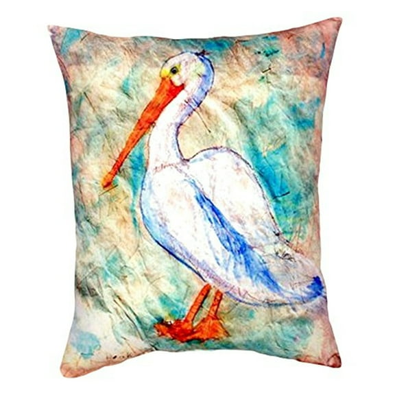 Betsy Drake NC948 16 x 20 in. Pelican on Rice No Cord Pillow