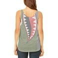 thumbnail image 2 of Halloween WWII Flying Tiger Fighter Shark Nose Art Juniors Flowy Side Slit Tank Top, 2 of 2