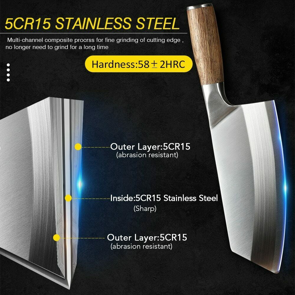 Chef Knife Chinese Cleaver Kitchen Knife Superior Class 7-inch