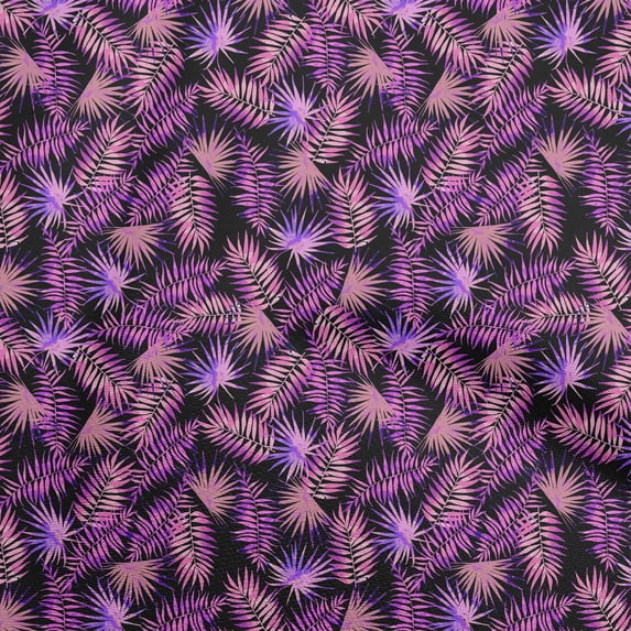 oneOone Polyester Spandex Magenta Fabric Tropical Diy Clothing Quilting Fabric Print Fabric By Yard 56 Inch Wide