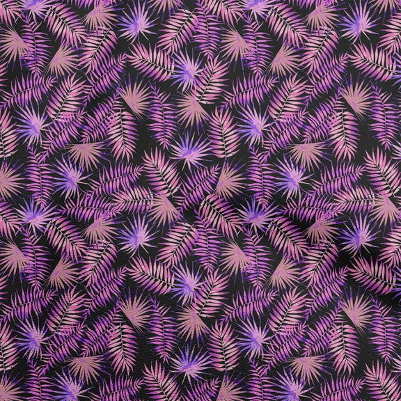 oneOone Polyester Spandex Magenta Fabric Tropical Diy Clothing Quilting Fabric Print Fabric By Yard 56 Inch Wide