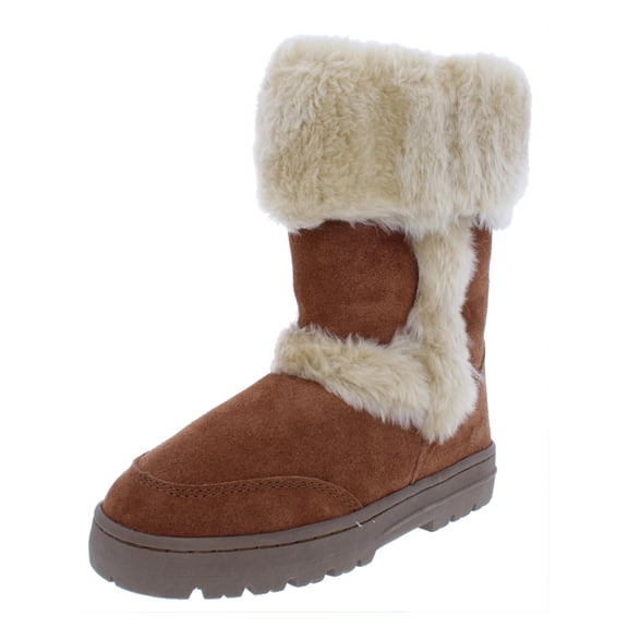 Style & Co. Womens Witty Suede Faux Fur Casual Boots