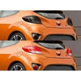 thumbnail image 3 of Rvinyl Tail Light Tint Covers Compatible with Hyundai Veloster 2012-2017 (Turbo) - Blackout Smoke, 3 of 10