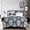 Navy/Taupe, variant on Floral Twin Comforter Set with Sheets - 5-Piece Taupe Bed in a Bag Set