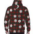 thumbnail image 7 of Salouo Plaid Snowflakes Festive Pattern Men's Fall Hoodie Sweatshirt,Sport Hoodie with Pockets for Men Pullover Casual Hooded Sweatshirt-X-Large, 7 of 7