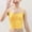 Yellow, variant on OGLCCG Kids Girls Training Cami Crop Sleeveless Spaghetti Strap Cotton Baisc Tank Tops Solid Color Breathable No Pad Beginner Bras 8-12 Years