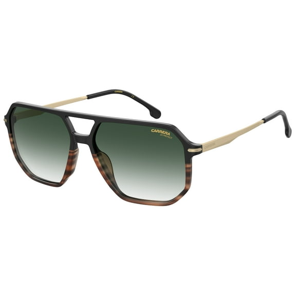 Carrera - CARRERA 324/S, Geometric general men BLACK HAVANA/GREEN SHADED