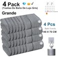 thumbnail image 2 of 4 Pack Toallas de Baño Grande de Secado Rápido -100% Algodón Puro de 600 gsm, Toallas de Baño Grandes para Cuerpo, Ultra Suaves, de Secado Rápido, Altamente Absorbentes, 2 of 4
