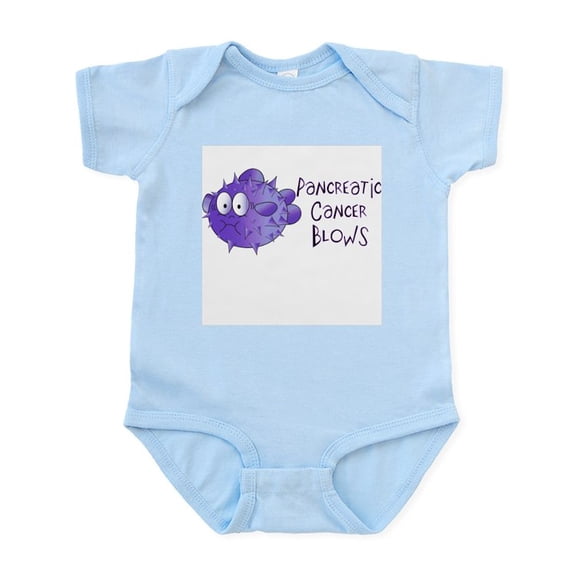 CafePress - Pancreatic Cancer Blows Infant Bodysuit - Baby Light Bodysuit, Size Newborn - 24 Months