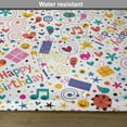 thumbnail image 6 of Ambesonne Cartoon Place Mats Set of 4, Hearts Musical Notes, Standard Size, Multicolor, 6 of 6