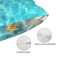 thumbnail image 3 of Yiaed Coral And Seashell On The Beach Print Brushed Microfiber Envelope Pillowcases, Standard,Envelope Closure Pillow Cases(No pillow core)-16"x24", 3 of 6