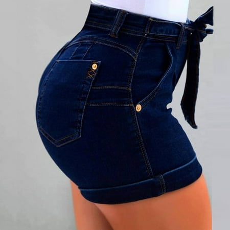 Middle Waist Women Slim Fit Shorts Skinny Jeans With (The Best Skinny Jeans For Guys)